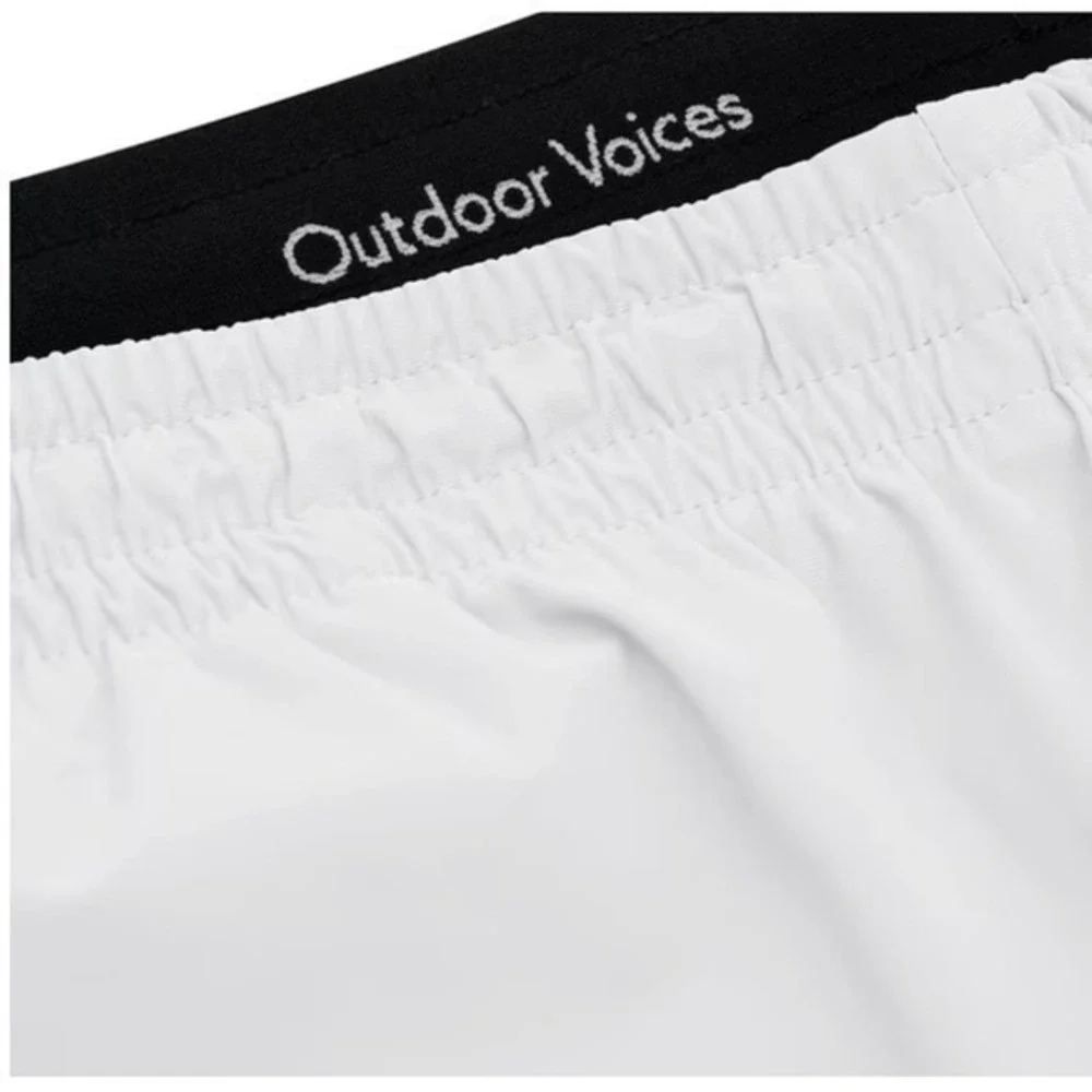 Outdoor Voices Gray HiFlex Men Athletic Moisture Wicking Zip Pockets Shorts XL